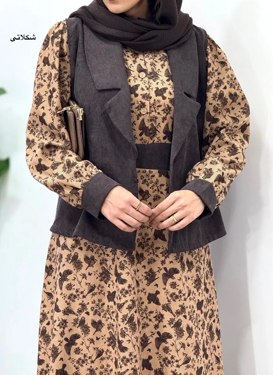 ست پیراهن مانتویی و وست آتیسا 2